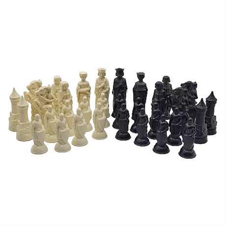 1950s ANRI E.S. Lowe Renaissance Chess Pieces