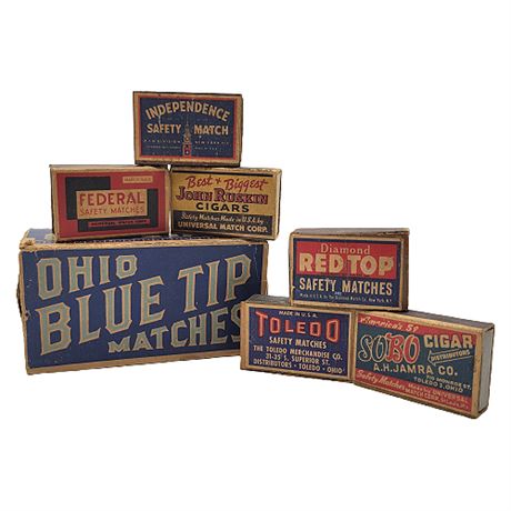 Vintage Empty Matchbox Lot