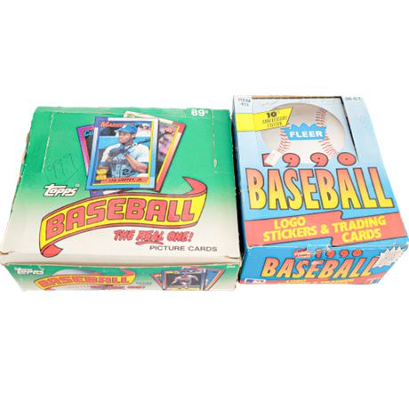 Topps '99 / Fleer '90 Baseball Booster Boxes