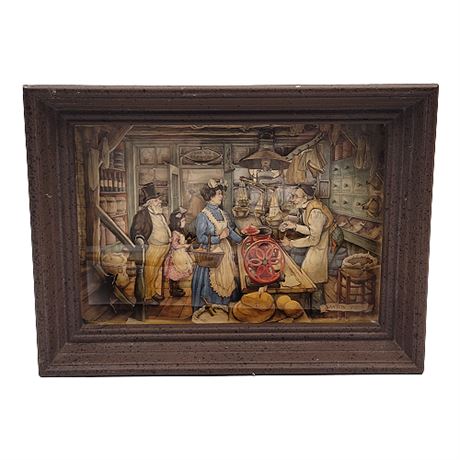 Anton Pieck 3-D Mercantile Shadowbox