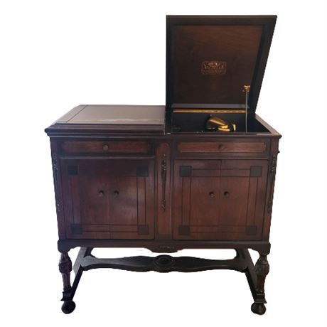 1923 VV-405 Victor - Victrola Record Player Cabinet