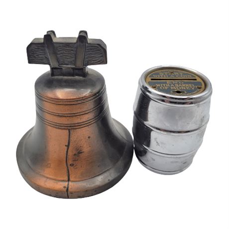 Pair of Vintage Coin Banks