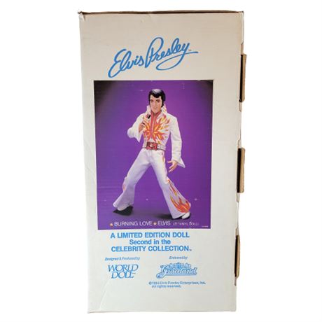 1984 World Doll Elvis Presley Burning Love 21" Doll in Box