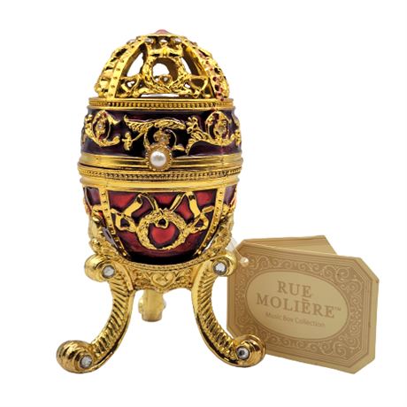 Rue Moliere Egg Shaped Music Box