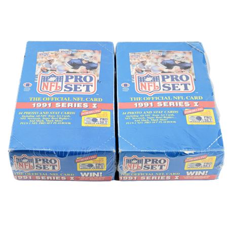 NFL Pro Set 1991 Series I Booster Boxes