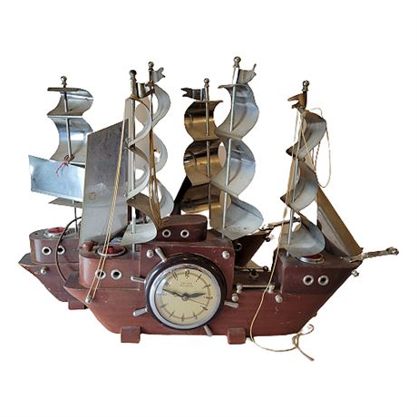 Pair Vintage United Self-Staring Ship Clocks - For Parts/Repair