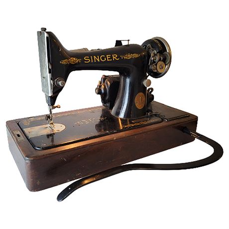Antique Singer Electric Sewing Machine