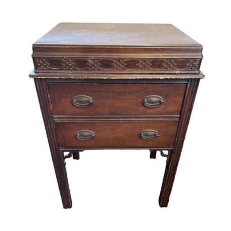 Vintage Mahogany Sewing Table