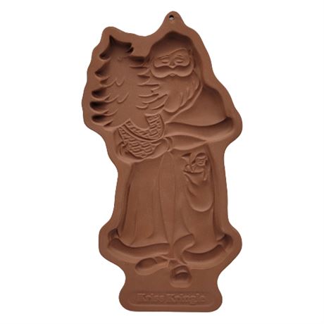 1991 Longaberger Pottery Limited Edition Kriss Kringle Christmas Cookie Mold