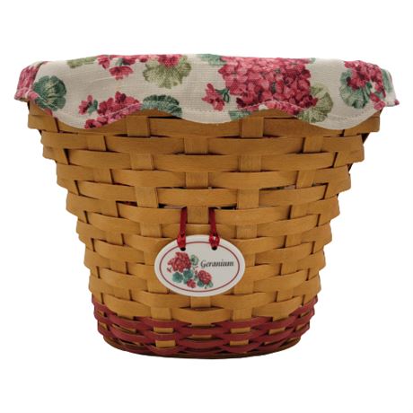 2002 Longaberger Geranium Basket