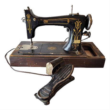 Antique Damascus Electric Sewing Machine