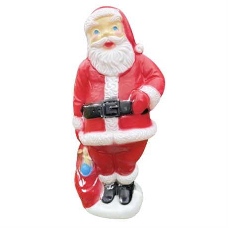 Large Vintage Santa Blow Mold