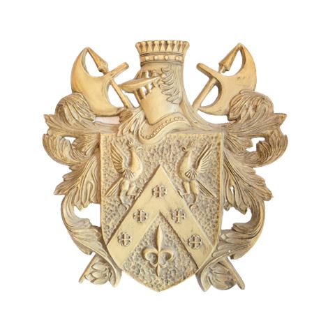 Arabesque Plaster French Code of Arms Wall Plaque
