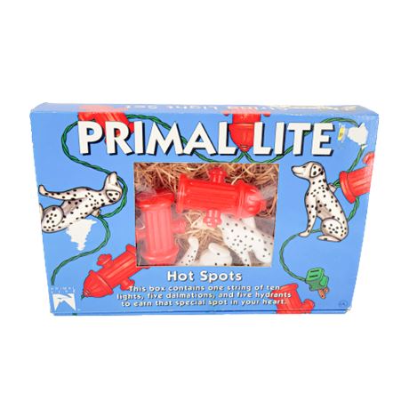 Primal Lite Hot Spots Dalmatian & Fire Hydrant Ornaments