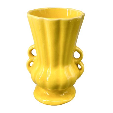 McCoy Pottery Yellow Vase