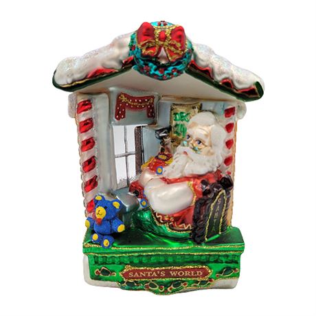 "Santa's World" Polonaise Collection by Komozja Blown Glass Ornament