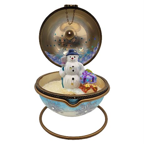 Mostowski x Platinum Polonaise Collection Hinged Glass Ornament w/ Stand