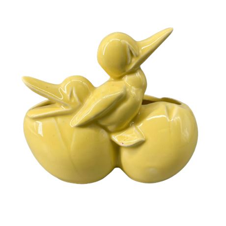 McCoy Pottery Double Duck with Eggs Planter