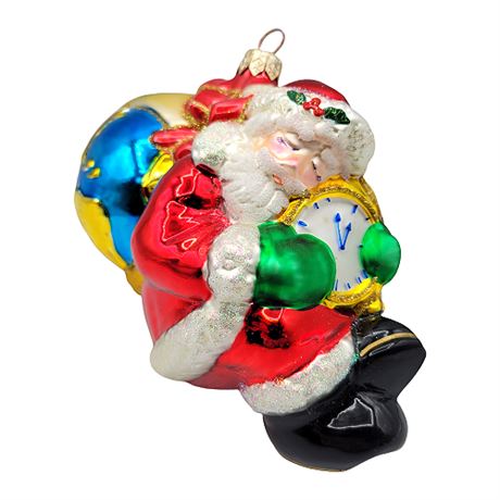 2000 Sleeping Santa Kurt S. Adler Polonaise Collection Blown Glass Ornament