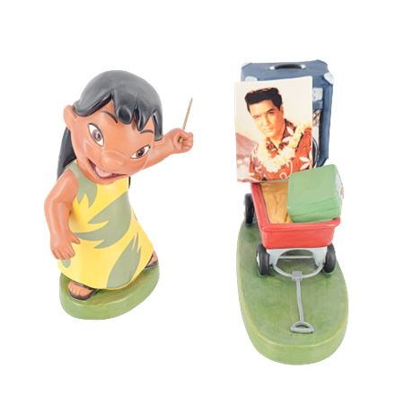 Disney "Elvis Presley Was a Model Citizen" Lilo and Stich Figurine Set (WDCC)