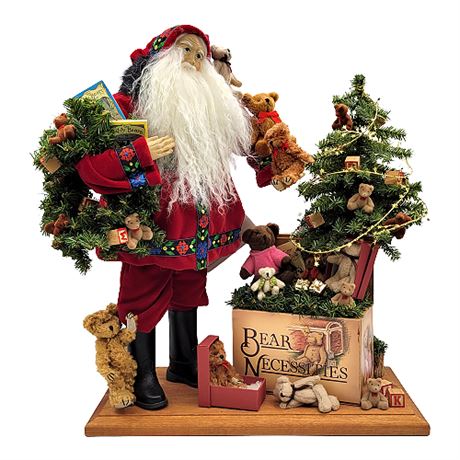 Signed Lynn Haney "Bear Necessities" Limited Edition Santa Figurine