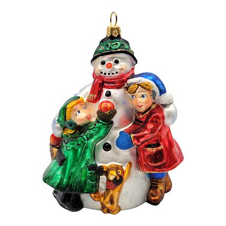Frosty The Snowman Kurt S. Adler Polonaise Collection Blown Glass Ornament