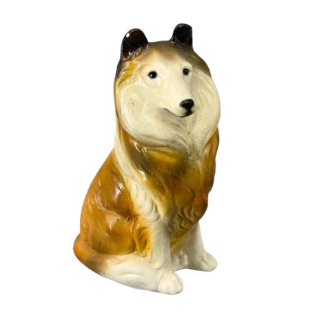 Lassie Chalkware Piggy Bank