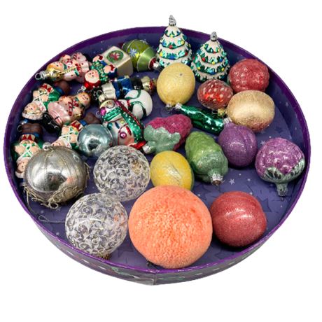 Blown Glass Ornament Lot