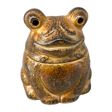 Japanese Ceramic Frog Incense Burner