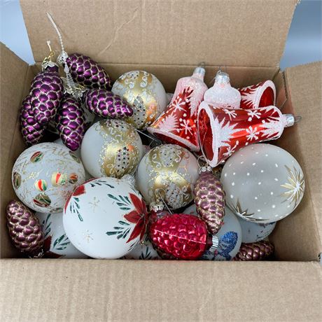 Blown Glass Ornament Lot