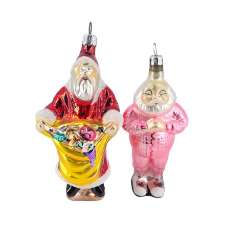 Christopher Radko Santa Claus Ornaments