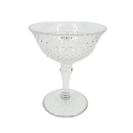 Westmoreland's Handmade "English Hobnail" Crystal Sherbet Low Foot Glasses