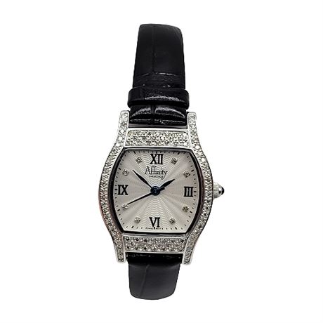 Affinity Diamonds Sterling Silver & Diamond Ladies' Wristwatch