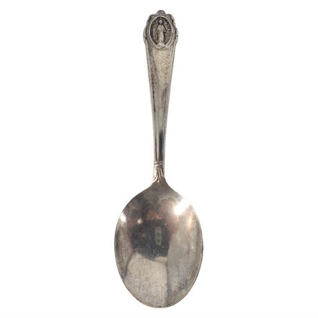 Amcraft Sterling Silver Miraculous Mary Baby Spoon