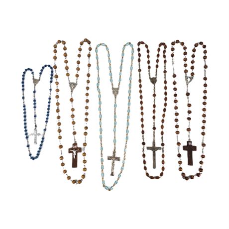 Lot of Five Vintage Rosaries