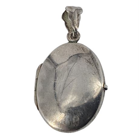 Sterling Silver Oval Locket