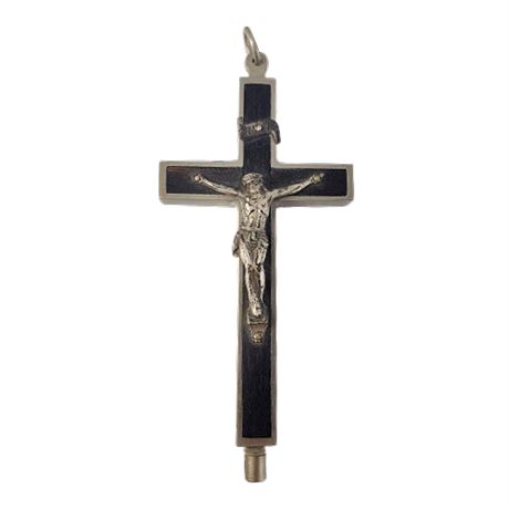 Vintage Authentic Reliquary Pectoral Cross, 11 Saints