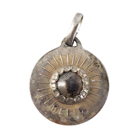 Vintage Reliquary Medal: Padre Pio