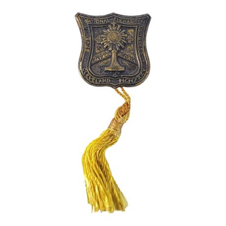 Vintage 1935 Seventh National Eucharistic Congress Cleveland Pin