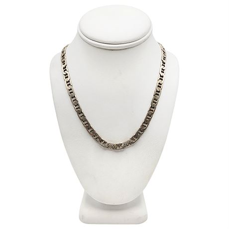 Alfi Italy Sterling Silver 20" Mariners Chain Necklace