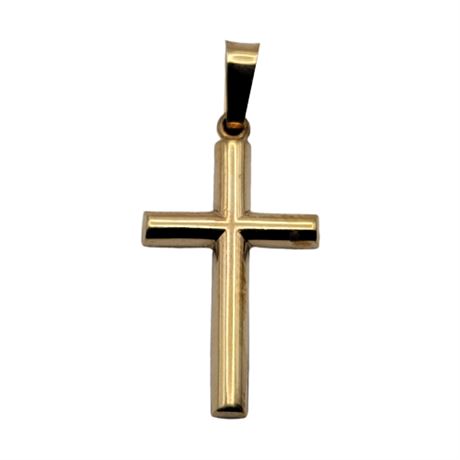 10K Gold Cross Pendant