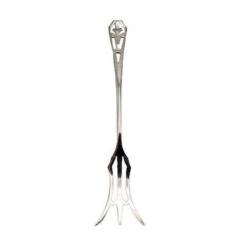 Webster Sterling Silver Pierced Handle Lemon Fork