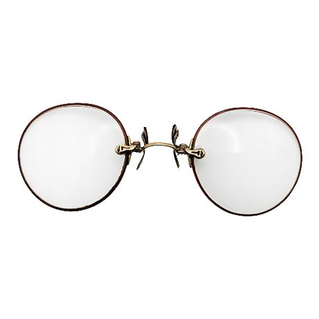 Antique G.F. Shur-On Pince Nez Glasses