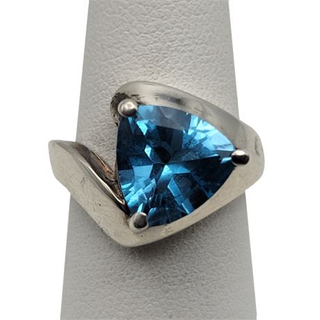 Sterling Silver London Blue Topaz Ring