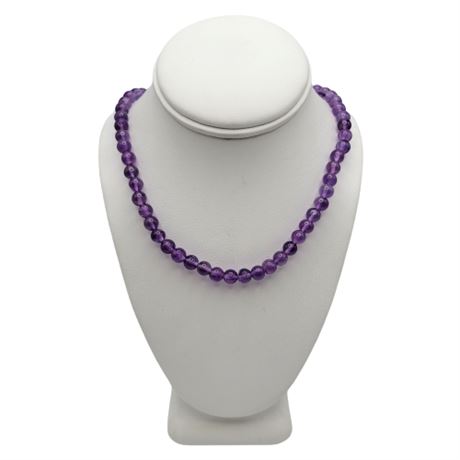 Amethyst Beaded Necklace