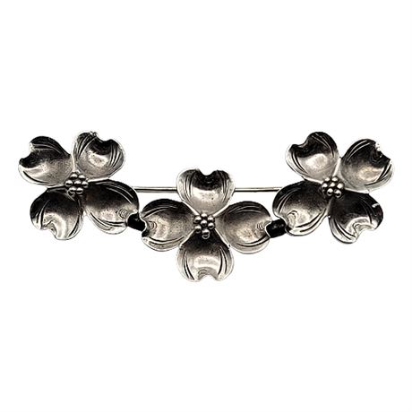 Stuart Nye Sterling Silver Dogwood Brooch