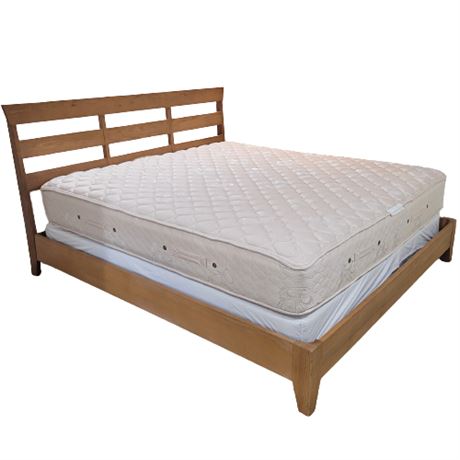 Ethan Allen California King Bed w/ Bedframe