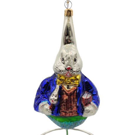 Christopher Radko "Professor Hare" Glass Ornament