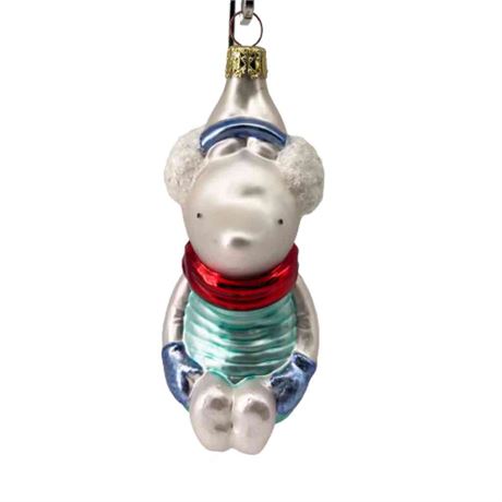 Christborn "Piglet- Whinny the Pooh" Glass Ornament