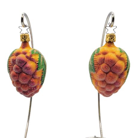 Old World Christmas "Golden Grape" Glass Ornaments